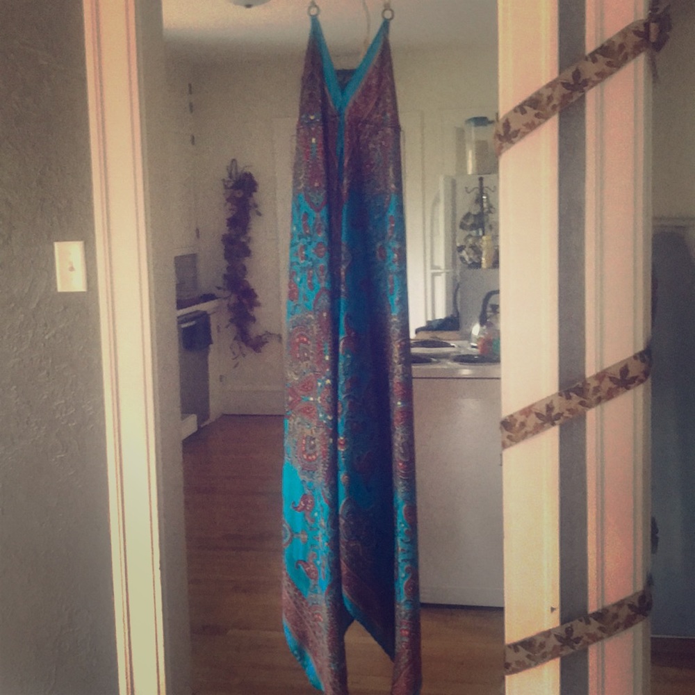 Drop back, low cut maxi dress